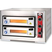Atalay Apf - 40/2 20 cm x 4 Pizza Kapasiteli Çift Katlı Pizza Fırını, Elektrikli