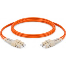 Alfafonet Sc/pc-Sc/pc Multimode Om2 Dupleks 1 Metre Fiber Patch Cord