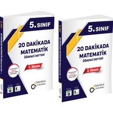 Dakika Yayınları 5. Sınıf 20 Dakikada Matematik Öğrenci Defteri 1-2