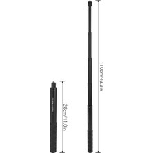 Outfire INSTA360 Aksiyon Görünmez Selfie Çubuğu 1.1 Metre