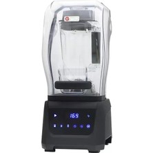 Gastrotech Gtech SP1180D Dijital Bar Blender, Gürültü Önleyici Kapaklı, 5 Programlı, 2.5 L, 1680 W, Siyah
