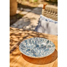 Bella Maison Paisley Porselen Salata Kasesi Mavi (30 Cm)