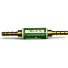 Universal Oksijen Alev Geri Tepme Emniyet Valfi 6-8 mm Yeşil