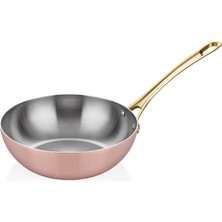 Altınbaşak Multi Metal Bakır Wok Tava 24 Cm, A 101WK 24