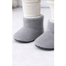 Pufien Çocuk ve Bebek Panduf, Kışlık Peluş Bot, Yumuşak, Sıcak Tutan, Kaymaz Tabanlı Ev Içi Patik, Ev Botu