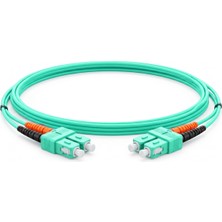 Alfafonet Sc/pc-Sc/pc Multimode Om3 Dupleks 1 Metre Fiber Patch Cord