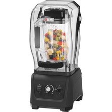 Gastrotech Gtech SP1180 Bar Blender, Gürültü Önleyici Kapaklı, 2.5 L, 1680 W, Siyah