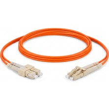 Alfafonet Sc/pc-Lc/pc Multimode Om2 Dupleks 1 Metre Fiber Patch Cord