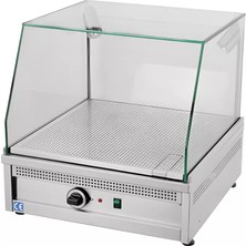 Turhan Çelik Islak Hamburger Makinesi Işıklı Camlı 60 cm TC.ISK600