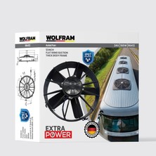 Axial Fan 12 Inch 5 Düz Kanat IP67 Mikser Için Kalın Kasnak Wolfram 96412