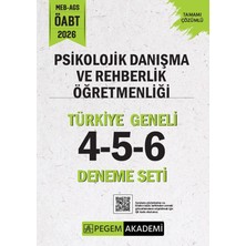 Pegem 2026 Öabt Meb-Ags Psikolojik Danışmanlık ve Rehber Öğretmenlik Türkiye Geneli 3 Deneme (4-5-6) Pegem Akademi Yayınları