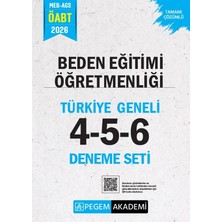 Pegem 2026 Öabt Meb-Ags Beden Eğitimi Öğretmenliği Türkiye Geneli 3 Deneme (4-5-6) Pegem Akademi Yayınları