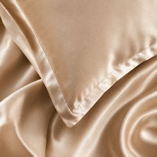Ayza Dişil Mührü Saten Yastık Kılıfı 2 Adet (Gold Ipek)