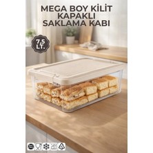 Nandy Home Mega Boy 7,5lt. Decobox Çok Amaçlı Saklama Kabı - Piknik Taşıma Seti - 7,5lt.