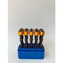 Leo 10 Adet Mıknatıslı Bits Uç Ph2 65 mm Renkli Vida Tutucu Sökme Yıldız Matkap Vidalama Ucu S2 Çeliği