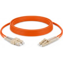 Alfafonet Sc/pc-Lc/pc Multimode Om2 Dupleks 3 Metre Fiber Patch Cord