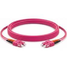 Alfafonet Sc/pc-Sc/pc Multimode Om4 Dupleks 3 Metre Fiber Patch Cord