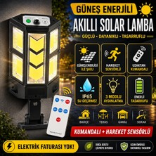 Hpytech 🌞 Güneş Enerjili LED Aydınlatma Lambası – Kumandalı | Hareket Sensörlü 💡 3 Modlu 💡 IP65 Su Geçirmez 🌞  Bahçe ve Dış Mekan Aydınlatma