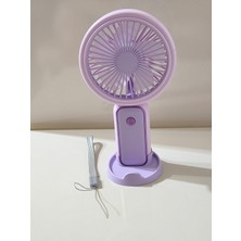 Arell Teknoloji Mini Fan 5 W Şarjlı El Vantilatörü 3 Kademeli Sessiz Çalışma Özelliği ile Taşınabilir