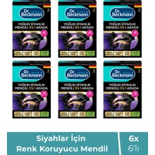 Dr. Beckmann Siyah Çamaşırlar Için Renk Koruyucu Mendil 6’lı X6 Set – Boya Geçişini Önleyen Koruma