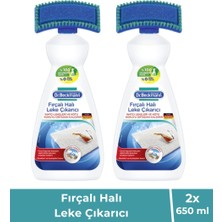 Dr. Beckmann Fırçalı Etkili Halı Leke Çözücü ve Koku Önleyici Temizlik Seti 2×650 ml