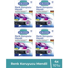 Dr. Beckmann Koyu Renk Çamaşırlar Için Renk Koruyucu Mendil 4×10’lu