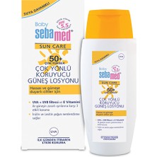 Sebamed 150ML Bebek Güneş Losyonu SPF 50 Hassas Ciltler İçin Vitamin E Destekli Koruma