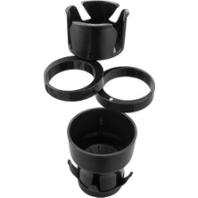 Araç İçi 4'lü Çok Fonksiyonlu Bardaklık ve Organizer - 360° Dönebilir Kaliteli Malzeme ile Ergonomik Kullanım