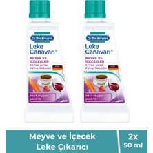 Dr. Beckmann Leke Canavarı Meyve İçecek Kahve ve Şarap Leke Çıkarıcı 50 ml 2'li Set