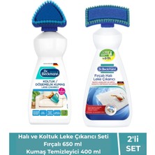 Dr. Beckmann Dr Beckmann Halı ve Koltuk Leke Çıkarıcı Seti Fırçalı 650 ml Kumaş Temizleyici 400 ml