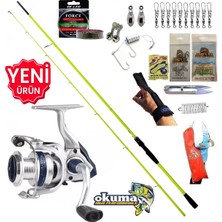 Okuma Aria 4000 270CM 5-55GR Karbon Oslo High Tech Kıyı Spin Olta Takımı Seti