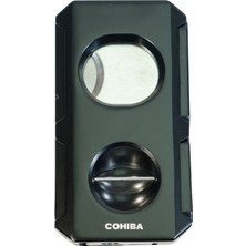 Cohiba Dahili Delici & Iğneli Sv-Cut Siyah Puro Makası Kesici