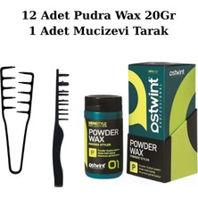 New Estela Mucizevi Tarak & Ostwint Profesyonel Saç Şekillendirici Pudra Wax 20GR X12 Adet