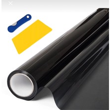 Oto Süslen Ev Ofis Oto Cam Filmi 50CM x 600CM Dark Black Yapışkanlı