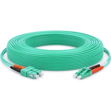 Alfafonet Sc/pc-Lc/pc Multimode Om3 Dupleks 10 Metre Fiber Patch Cord