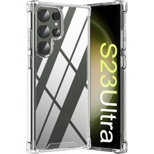 Powerfox Samsung Galaxy S23 Ultra Uyumlu Köşe Korumalı Premium Şeffaf Kılıf