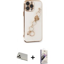 İlk El Grup Pilelistore™ iPhone 13 Pro Max Kılıf Nova Işık Prime - Siyah Bilvis 3D Mat Cam Ekran Koruyucu + Rainbow Kamera Lens Koruma Cam - Bz