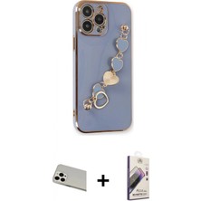 İlk El Grup Pilelistore™ iPhone 13 Pro Max Kılıf Nova Işık Prime - Siyah Bilvis 3D Mat Cam Ekran Koruyucu + Rainbow Kamera Lens Koruma Cam - Bz