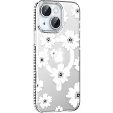 Renas Store Joko Apple Iphone 14 Floral Magsafe Kapak - Beyaz