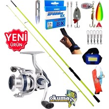 Okuma Aria 4000 270CM 5-55GR Karbon Oslo High Tech Turna Spin Olta Takımı Seti