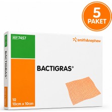 BACTIGRAS Bactıgras Yara Örtüsü 10×10CM (5 Paket)