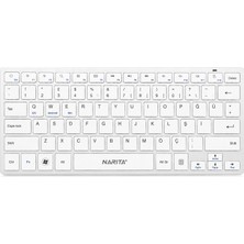 Qasul Bluetooth Kablosuz Klavye Türkçe Q Dizilim Ios Android Windows Tablet Telefon Bilgisayar Uyumlu