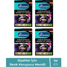 Dr. Beckmann Siyah Çamaşırlar Için Renk Koruyucu Mendil 6’lı X4 Set – Boya Geçişini Önler