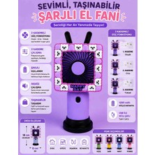 Taşına Bilir Şarjlı 3 Kademeli El Fanı