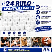 Octacare Elastik Kendinden Yapışkanlı Coban Bandaj Yapışan Coban 2,5 cm x 4,5 Metre 24 Adet