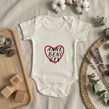 Baby Sena Babysena Anne Beni Sev Baskılı Kısa Kollu Kız/erkek Bebek Body (0-3yaş)