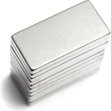 Dünya Magnet 5 Adet - Köşeli Neodyum Mıknatıs, 20X10X1,5 Mm, Güçlü Magnet, N35 Kalite