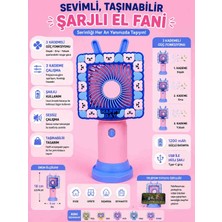 Taşına Bilir Şarjlı 3 Kademeli El Fanı