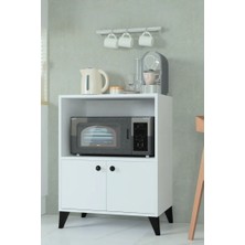 Mobilique Brüksel Beyaz Suntalam Fırın Dolabı 69x89x45 cm Demonte Şık Tek Parça Tasarım