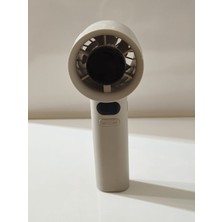 Arell Teknoloji 120 Kademe Dijital Ekranlı Mini Masaüstü Fan USB Şarjlı Taşınabilir El Fanı